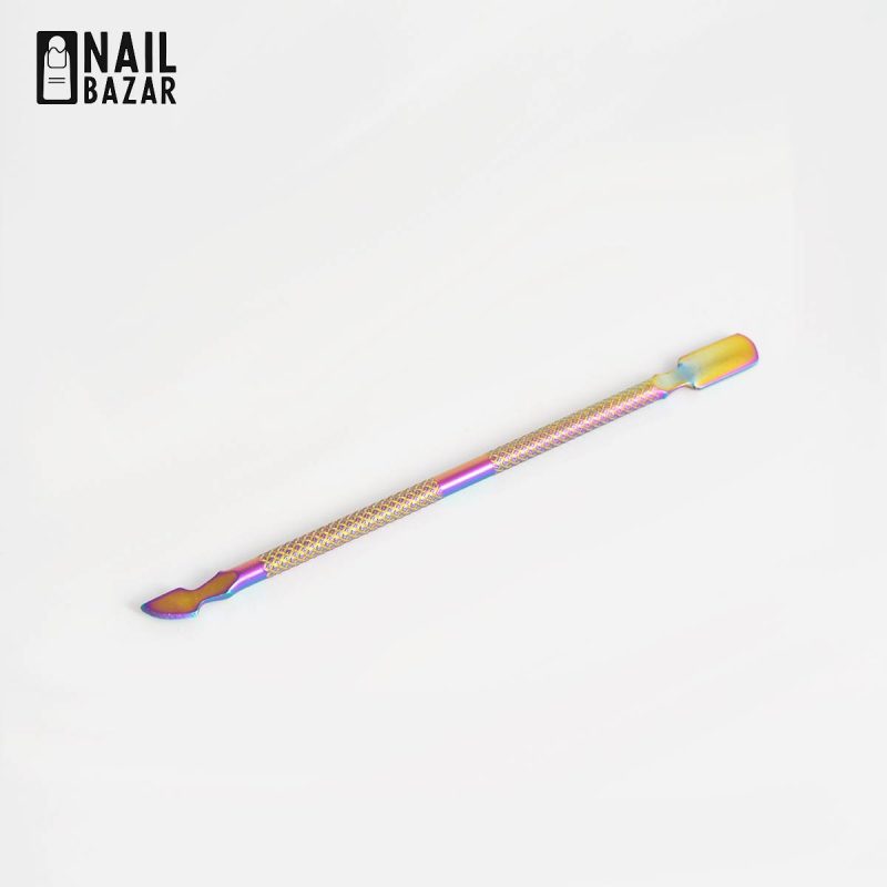 پوشر ناخن کرومی پایه - Paie Professional Rainbow Chrome Dual-Ended Cuticle Pusher