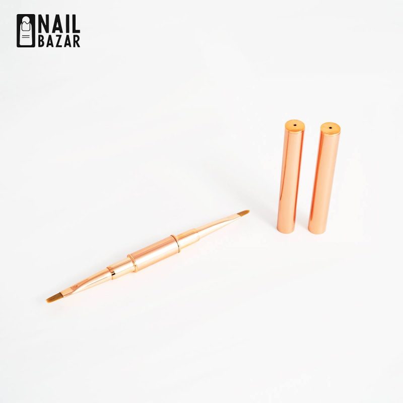 قلم پلی ژل دو طرفه - Professional Dual-Ended Polygel Nail Brush