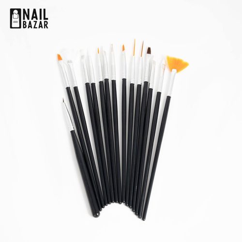 ست ۱۵ تیکه قلم طراحی - Professional Nail Art Brush Set