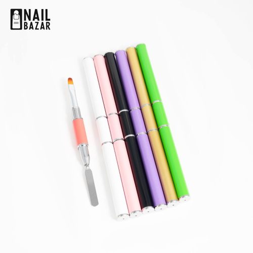 قلم پلی ژل - Dual-Ended Polygel Brush with Spatula