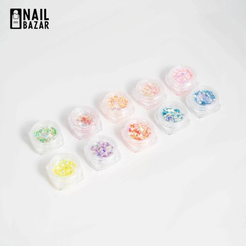 دیزاین ۱۰ تایی مدل 2 - 10-Piece Mixed Nail Art Decoration Set