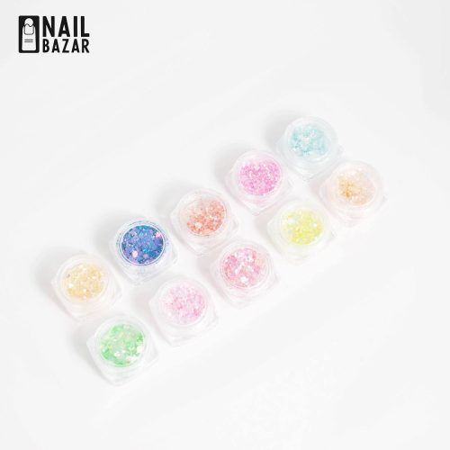 دیزاین ۱۰ تایی مدل 5 - 10-Piece Mixed Nail Art Decoration Set