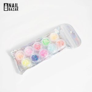دیزاین ۱۰ تایی - 10-Piece Mixed Nail Art Decoration Set