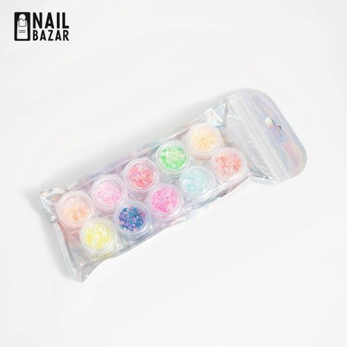 دیزاین ۱۰ تایی مدل 6 - 10-Piece Mixed Nail Art Decoration Set