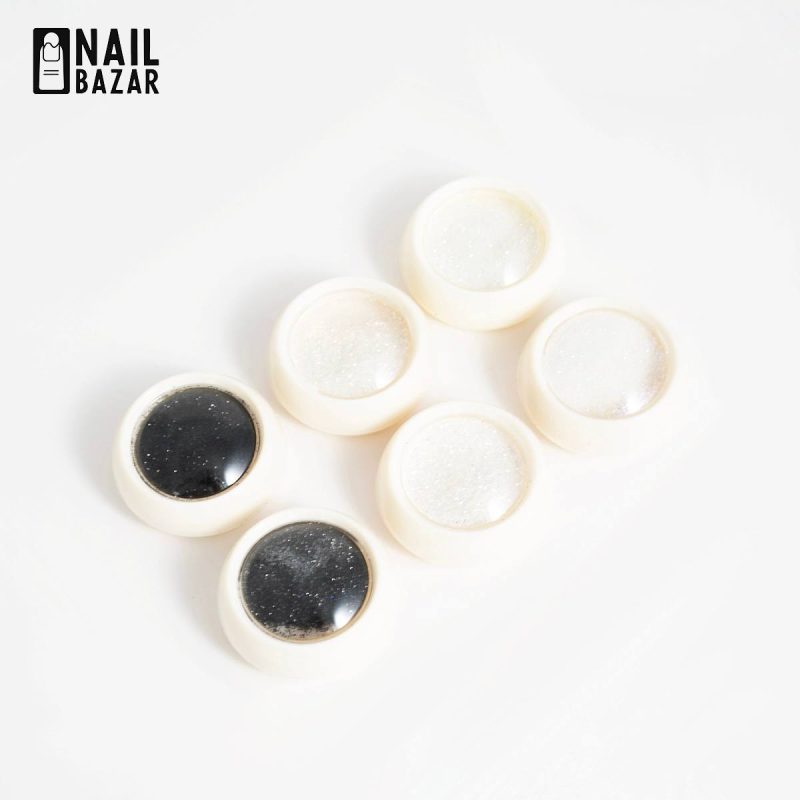 شوگر ۶ تایی - 6 Color Sugar Effect Nail Art Glitter Powder Set