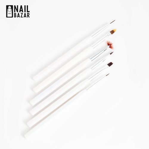 قلم طراحی ۶ تیکه - 6-Piece Nail Art Brush Set