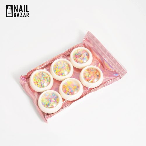 دیزاین ناخن ۶ تایی - Nail Art Sequins Set