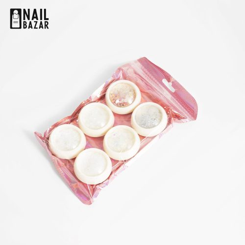 دیزاین ناخن ۶ تایی مدل 4 - Nail Art Sequins Set