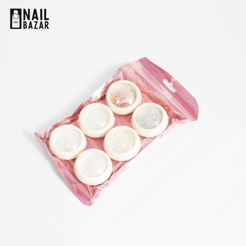 دیزاین ناخن ۶ تایی - Nail Art Sequins Set